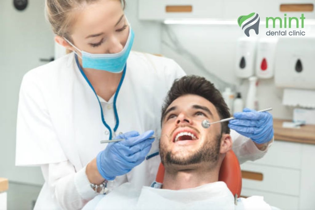 image of dentist with patient