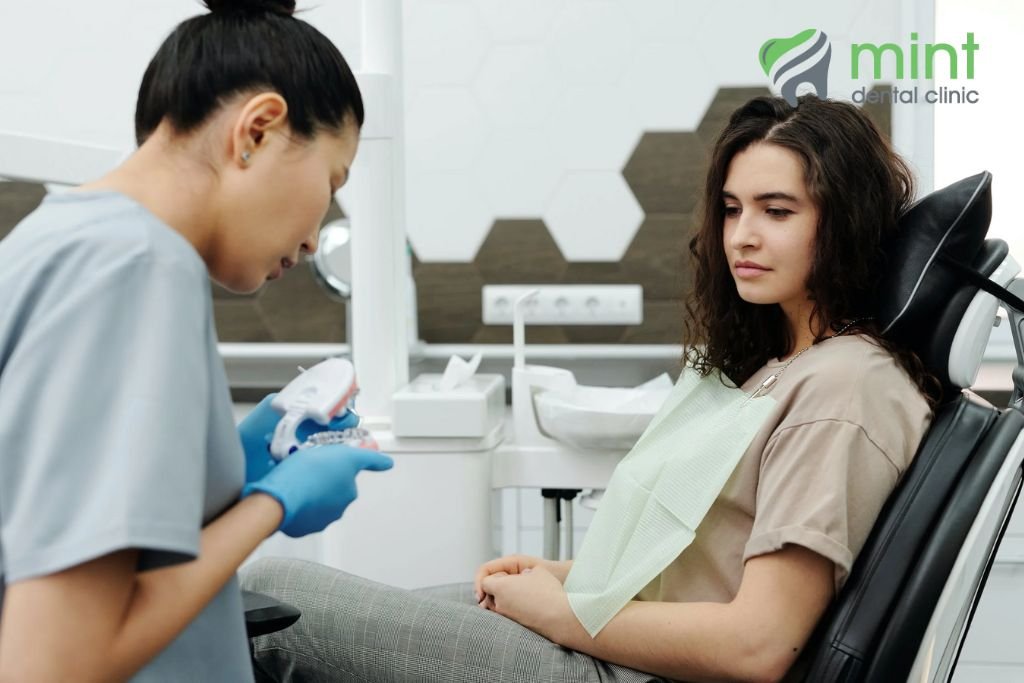 image of dentist working