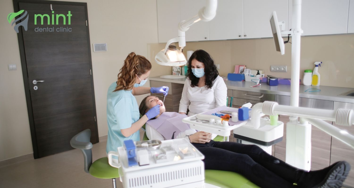 image of dentist with patient